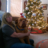 Rene' & Remington waiting for Santa!